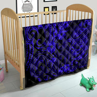 Hawaii King Kamehameha Quilt Polynesian Pattern Navy Blue Version - Wonder Print Shop