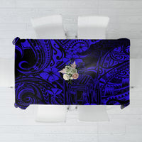 Hawaii King Kamehameha Tablecloth Polynesian Pattern Navy Blue Version - Wonder Print Shop