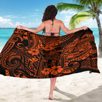Hawaii King Kamehameha Sarong Polynesian Pattern Orange Version - Wonder Print Shop