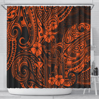 hawaii-king-kamehameha-shower-curtain-polynesian-pattern-orange-version