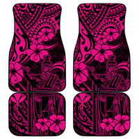 Hawaii King Kamehameha Car Mats Polynesian Pattern Pink Version - Wonder Print Shop