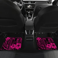 Hawaii King Kamehameha Car Mats Polynesian Pattern Pink Version - Wonder Print Shop
