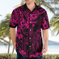 Hawaii King Kamehameha Hawaiian Shirt Polynesian Pattern Pink Version - Wonder Print Shop