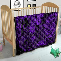 Hawaii King Kamehameha Quilt Polynesian Pattern Purple Version - Wonder Print Shop