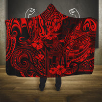 hawaii-king-kamehameha-hooded-blanket-polynesian-pattern-red-version