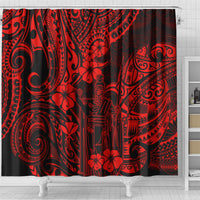 hawaii-king-kamehameha-shower-curtain-polynesian-pattern-red-version