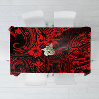 Hawaii King Kamehameha Tablecloth Polynesian Pattern Red Version - Wonder Print Shop