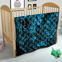 Hawaii King Kamehameha Quilt Polynesian Pattern Sky Blue Version - Wonder Print Shop