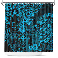 hawaii-king-kamehameha-shower-curtain-polynesian-pattern-sky-blue-version