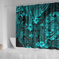 hawaii-king-kamehameha-shower-curtain-polynesian-pattern-turquoise-version