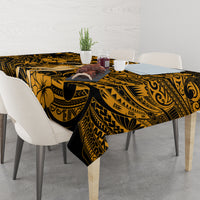 Hawaii Hula Girl Tablecloth Polynesian Pattern Gold Version - Wonder Print Shop