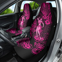 Hawaii Hula Girl Car Seat Cover Polynesian Pattern Pink Version - Wonder Print Shop