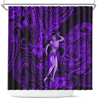 hawaii-hula-girl-shower-curtain-hibiscus-hawaii-tribal-tattoo-purple-version