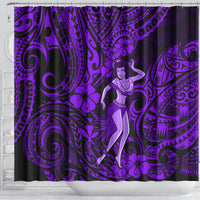 hawaii-hula-girl-shower-curtain-hibiscus-hawaii-tribal-tattoo-purple-version