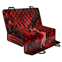 Hawaii Hula Girl Back Car Seat Cover Hibiscus Hawaii Tribal Tattoo Red Version - Wonder Print Shop