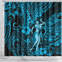 hawaii-hula-girl-shower-curtain-hibiscus-hawaii-tribal-tattoo-sky-blue-version