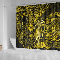 hawaii-hula-girl-shower-curtain-hibiscus-hawaii-tribal-tattoo-yellow-version