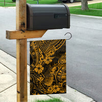 Hawaii Pineapple Garden Flag Paradise Flowers Pacific With Gold Polynesian Tribal - Wonder Print Shop