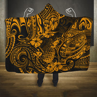 hawaii-pineapple-hooded-blanket-paradise-flowers-pacific-with-gold-polynesian-tribal