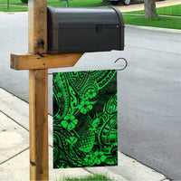 Hawaii Pineapple Garden Flag Paradise Flowers Pacific With Green Polynesian Tribal - Wonder Print Shop