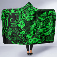 hawaii-pineapple-hooded-blanket-paradise-flowers-pacific-with-green-polynesian-tribal