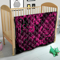 Hawaii Pineapple Quilt Paradise Flowers Pacific With Pink Polynesian Tribal - Wonder Print Shop