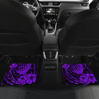 Hawaii Pineapple Car Mats Polynesian Pattern Purple Version - Wonder Print Shop