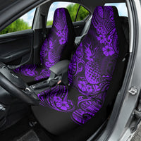 Hawaii Pineapple Car Seat Cover Polynesian Pattern Purple Version - Wonder Print Shop
