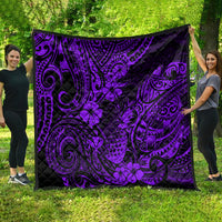 Hawaii Pineapple Quilt Polynesian Pattern Purple Version - Wonder Print Shop