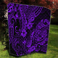 Hawaii Pineapple Quilt Polynesian Pattern Purple Version - Wonder Print Shop