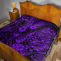 Hawaii Pineapple Quilt Polynesian Pattern Purple Version - Wonder Print Shop