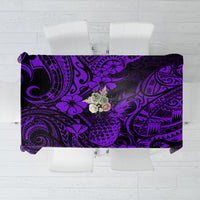 Hawaii Pineapple Tablecloth Polynesian Pattern Purple Version - Wonder Print Shop