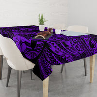 Hawaii Pineapple Tablecloth Polynesian Pattern Purple Version - Wonder Print Shop