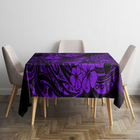 Hawaii Pineapple Tablecloth Polynesian Pattern Purple Version - Wonder Print Shop