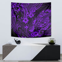 Hawaii Pineapple Tapestry Polynesian Pattern Purple Version - Wonder Print Shop