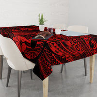 Hawaii Pineapple Tablecloth Polynesian Pattern Red Version - Wonder Print Shop