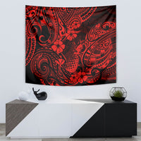 Hawaii Pineapple Tapestry Polynesian Pattern Red Version - Wonder Print Shop