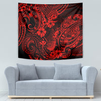 Hawaii Pineapple Tapestry Polynesian Pattern Red Version - Wonder Print Shop