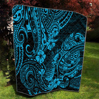Hawaii Pineapple Quilt Polynesian Pattern Sky Blue Version - Wonder Print Shop