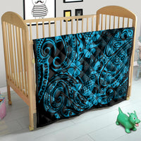 Hawaii Pineapple Quilt Polynesian Pattern Sky Blue Version - Wonder Print Shop