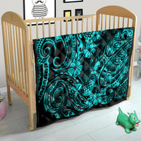 Hawaii Pineapple Quilt Polynesian Pattern Turquoise Version - Wonder Print Shop