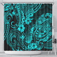 hawaii-pineapple-shower-curtain-polynesian-pattern-turquoise-version