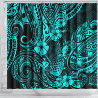 hawaii-pineapple-shower-curtain-polynesian-pattern-turquoise-version
