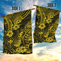 Hawaii Pineapple Garden Flag Polynesian Pattern Yellow Version - Wonder Print Shop