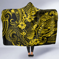 hawaii-pineapple-hooded-blanket-polynesian-pattern-yellow-version