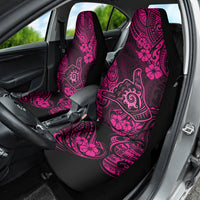 Hawaii Shaka Sign Car Seat Cover With Polynesian Hibiscus Pink Unique - Wonder Print Shop
