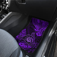 Hawaii Shaka Sign Car Mats Polynesian Pattern Purple Version - Wonder Print Shop