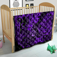 Hawaii Shaka Sign Quilt Polynesian Pattern Purple Version - Wonder Print Shop