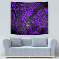 Hawaii Shaka Sign Tapestry Polynesian Pattern Purple Version - Wonder Print Shop