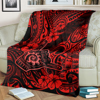 hawaii-shaka-sign-blanket-polynesian-pattern-red-version
